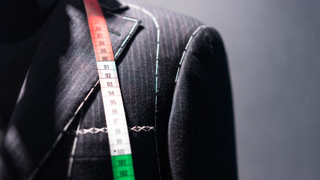 オーダースーツを制作する過程