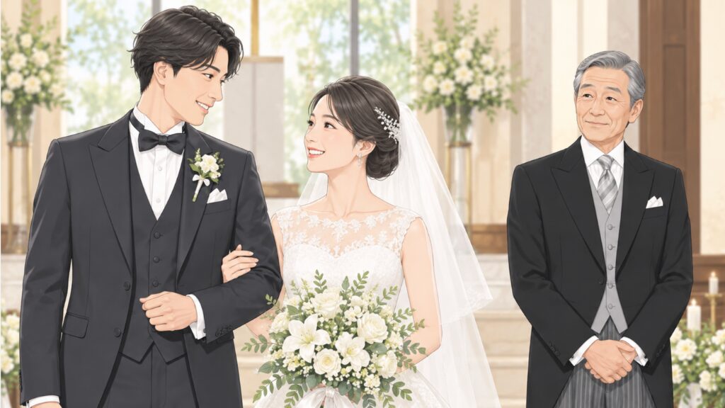 結婚式で父親がモーニングを着るときの考え方